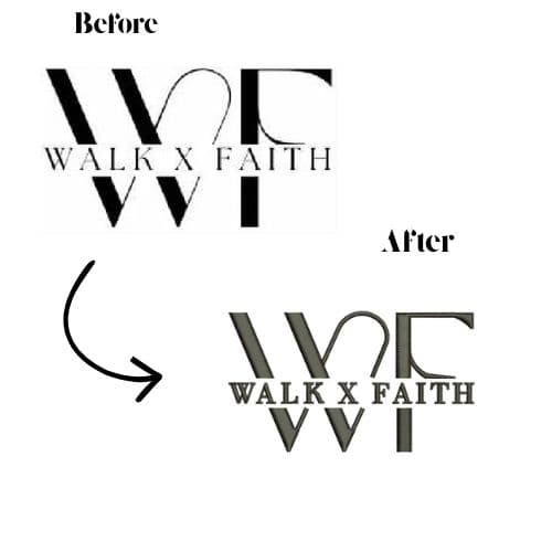 Small Lettering Digitizing